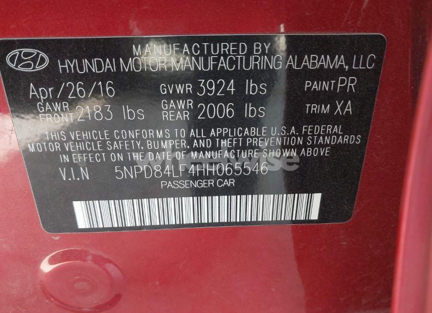 Photo 9 of 2017 Hyundai Elantra SE (VIN 5NPD84LF4HH065546)