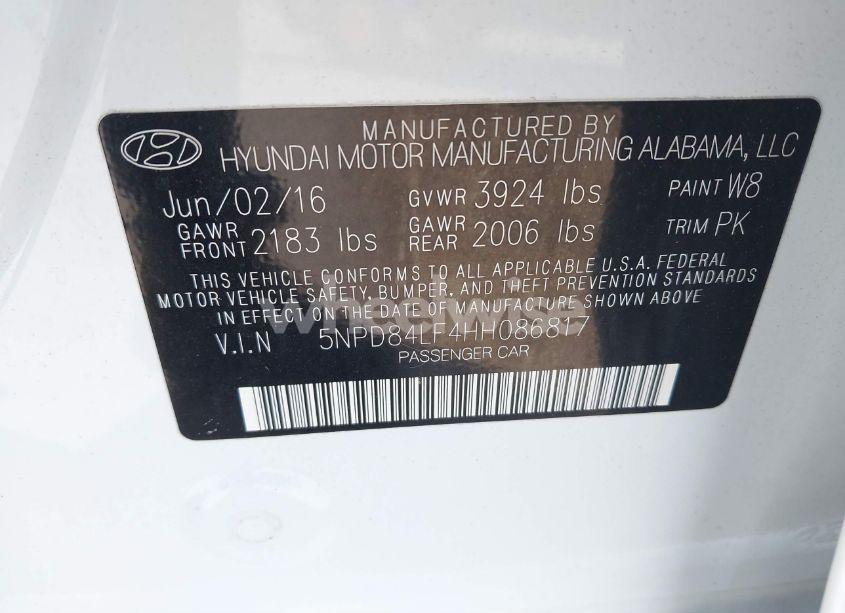 Photo 9 of 2017 Hyundai Elantra SE (VIN 5NPD84LF4HH086817)