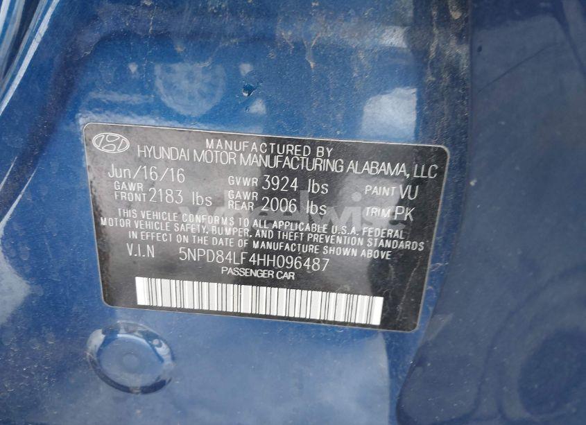 Photo 9 of 2017 Hyundai Elantra SE (VIN 5NPD84LF4HH096487)
