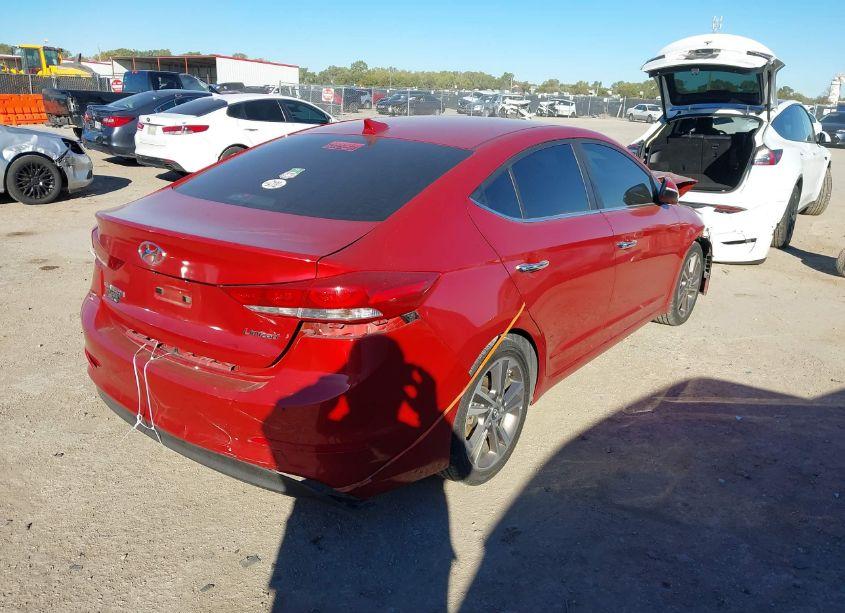 Photo 4 of 2017 Hyundai Elantra LIMITED (VIN 5NPD84LF4HH115507)