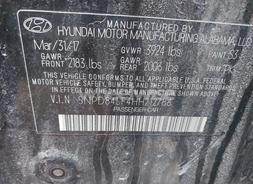 Photo 9 of 2017 Hyundai Elantra SE (VIN 5NPD84LF4HH212786)