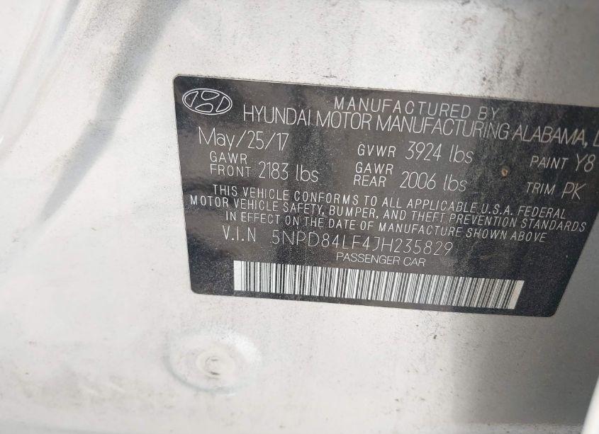 Photo 9 of 2018 Hyundai Elantra SEL (VIN 5NPD84LF4JH235829)