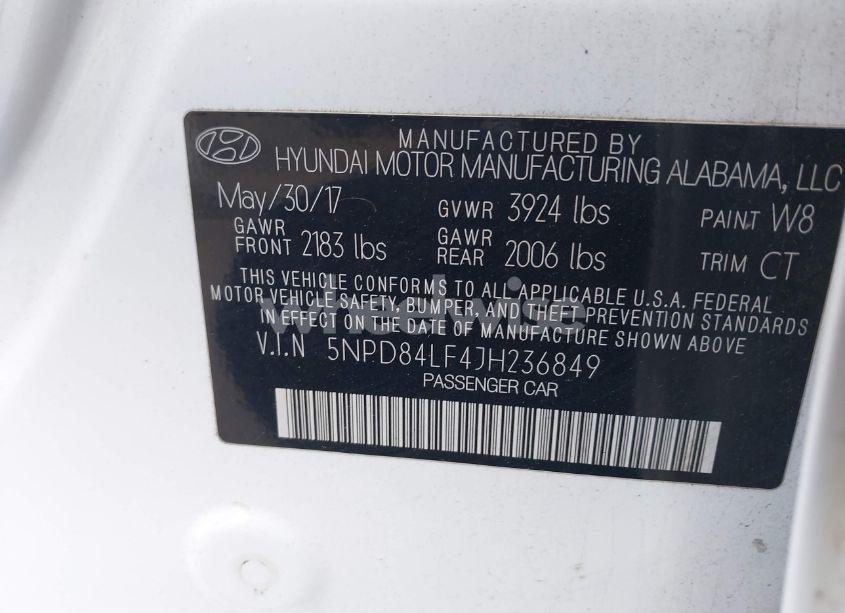 Photo 9 of 2018 Hyundai Elantra SEL (VIN 5NPD84LF4JH236849)