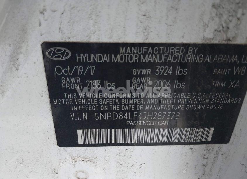 Photo 9 of 2018 Hyundai Elantra VALUE EDITION (VIN 5NPD84LF4JH287378)