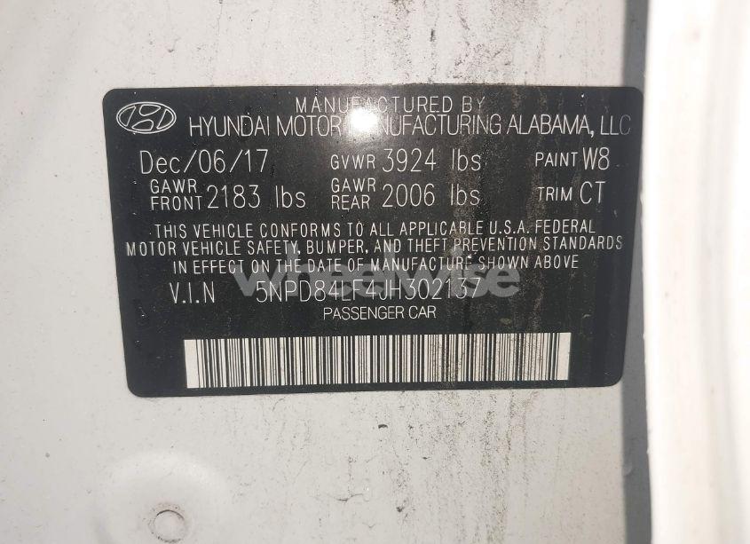 Photo 9 of 2018 Hyundai Elantra SEL (VIN 5NPD84LF4JH302137)