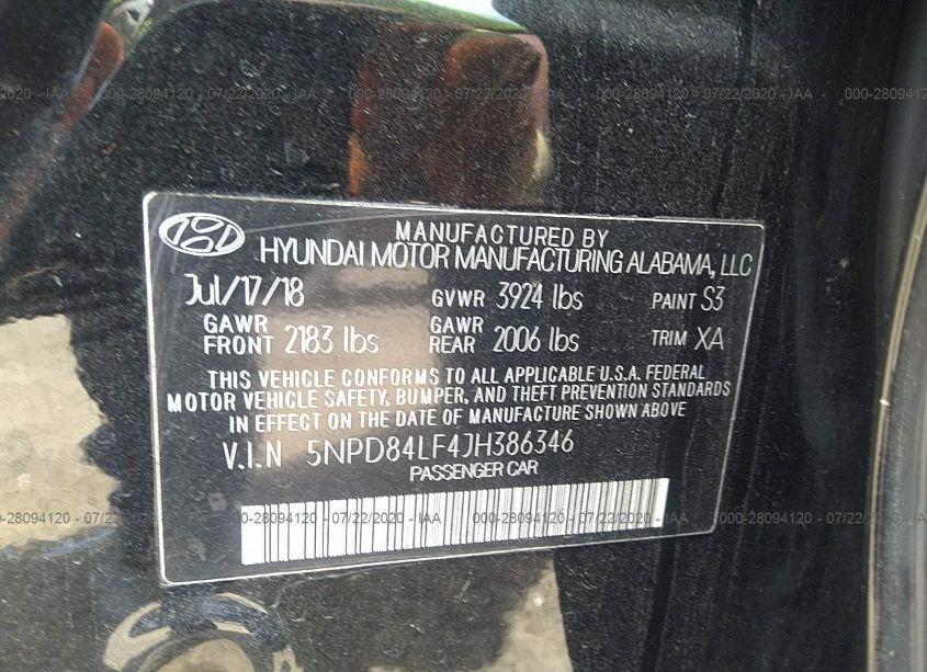 Photo 9 of 2018 Hyundai Elantra SEL (VIN 5NPD84LF4JH386346)