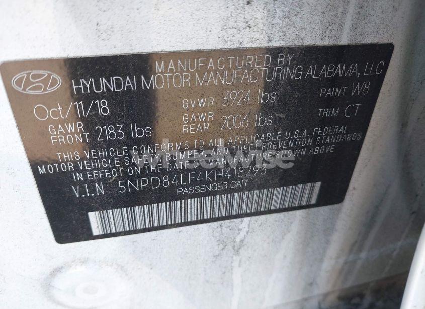 Photo 9 of 2019 Hyundai Elantra SEL (VIN 5NPD84LF4KH418293)