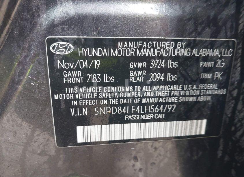 Photo 9 of 2020 Hyundai Elantra SEL (VIN 5NPD84LF4LH564792)