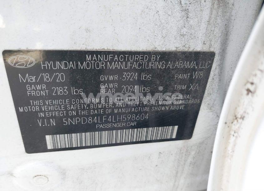 Photo 9 of 2020 Hyundai Elantra VALUE EDITION (VIN 5NPD84LF4LH598604)