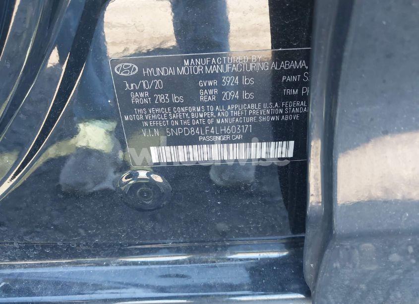 Photo 9 of 2020 Hyundai Elantra VALUE EDITION (VIN 5NPD84LF4LH603171)