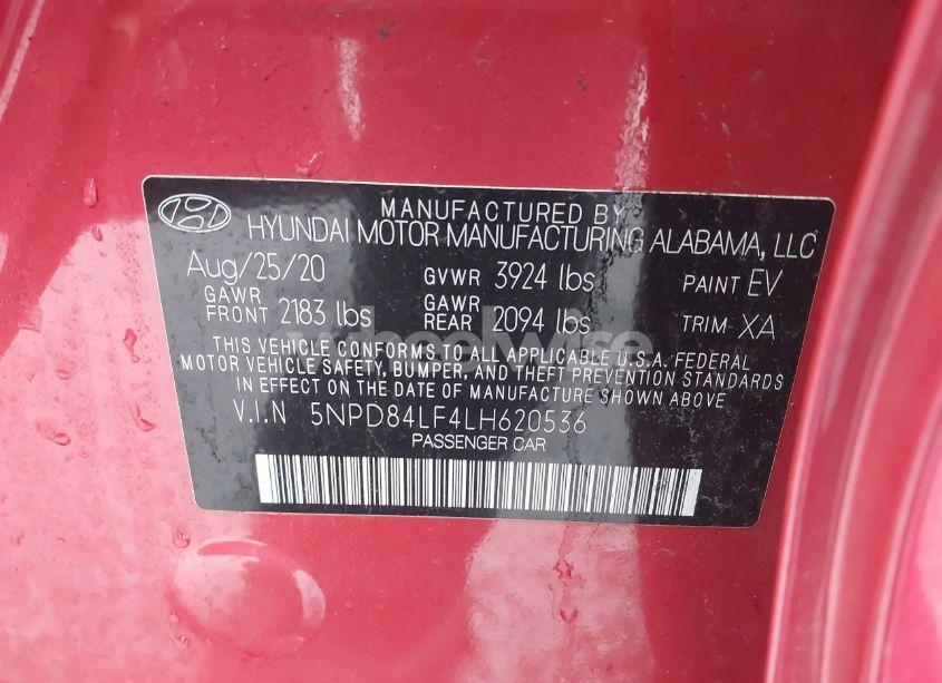 Photo 9 of 2020 Hyundai Elantra VALUE EDITION (VIN 5NPD84LF4LH620536)