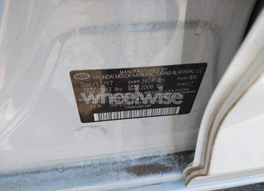 Photo 9 of 2018 Hyundai Elantra VALUE EDITION (VIN 5NPD84LF5JH306262)