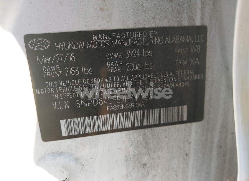 Photo 9 of 2018 Hyundai Elantra VALUE EDITION (VIN 5NPD84LF5JH341223)