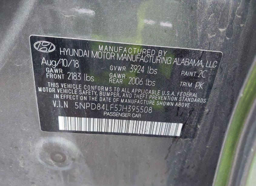 Photo 9 of 2018 Hyundai Elantra SEL (VIN 5NPD84LF5JH395508)