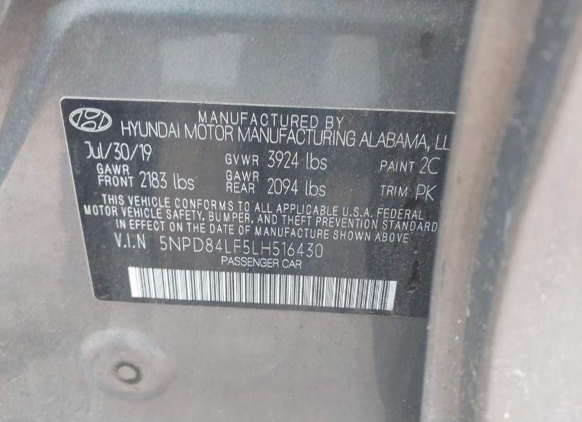 Photo 9 of 2020 Hyundai Elantra VALUE EDITION (VIN 5NPD84LF5LH516430)