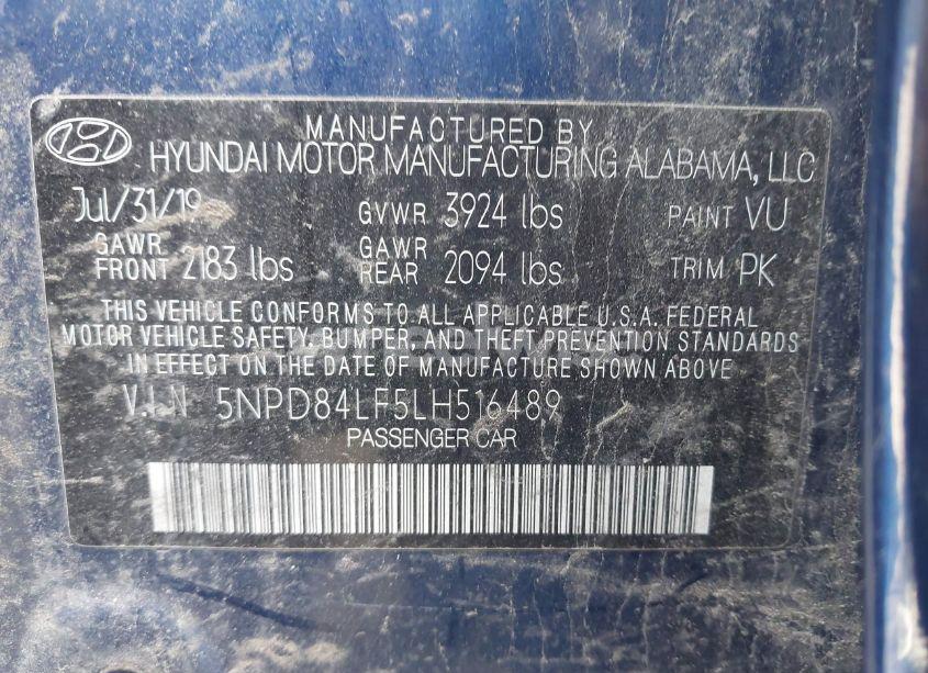 Photo 9 of 2020 Hyundai Elantra VALUE EDITION (VIN 5NPD84LF5LH516489)