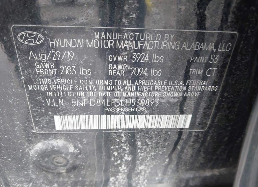 Photo 9 of 2020 Hyundai Elantra SEL (VIN 5NPD84LF5LH530893)