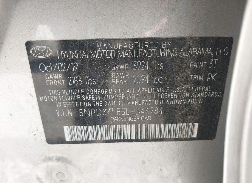 Photo 9 of 2020 Hyundai Elantra SEL (VIN 5NPD84LF5LH546284)