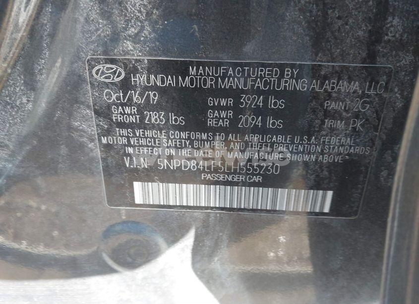 Photo 9 of 2020 Hyundai Elantra SEL (VIN 5NPD84LF5LH555230)