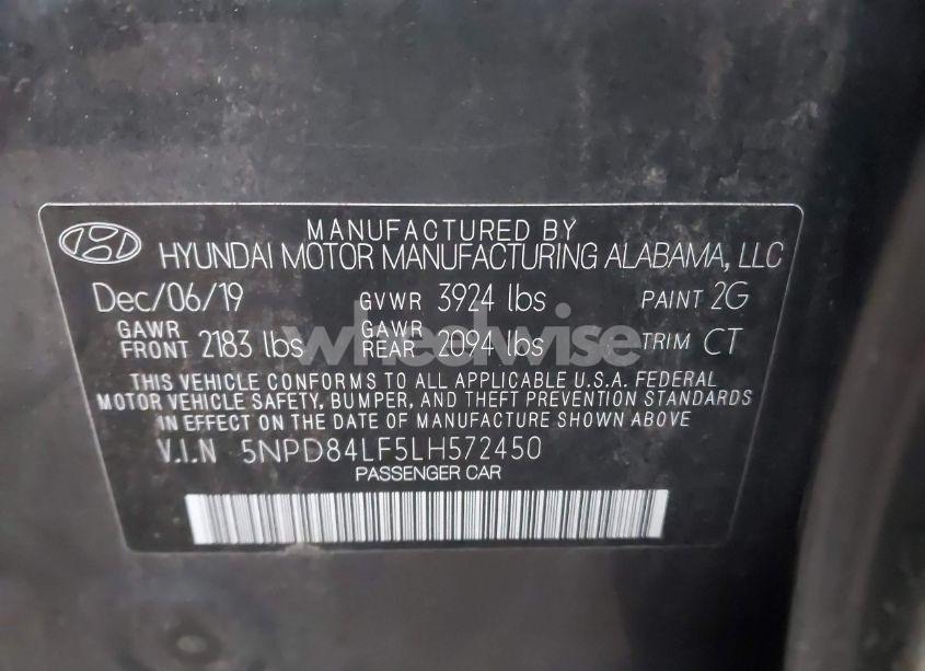 Photo 9 of 2020 Hyundai Elantra SEL (VIN 5NPD84LF5LH572450)