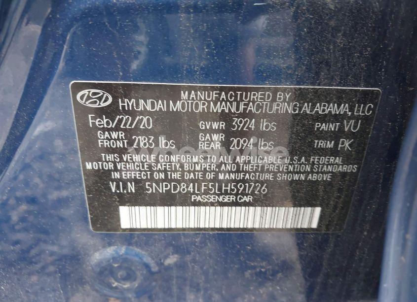 Photo 9 of 2020 Hyundai Elantra VALUE EDITION (VIN 5NPD84LF5LH591726)