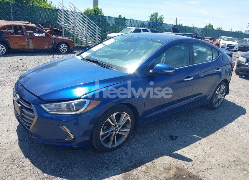 Photo 2 of 2017 Hyundai Elantra LIMITED (VIN 5NPD84LF6HH059344)