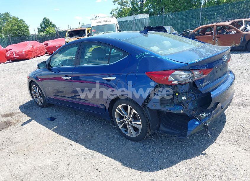 Photo 3 of 2017 Hyundai Elantra LIMITED (VIN 5NPD84LF6HH059344)