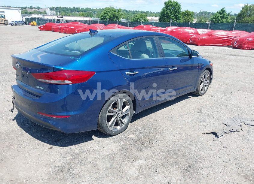 Photo 4 of 2017 Hyundai Elantra LIMITED (VIN 5NPD84LF6HH059344)