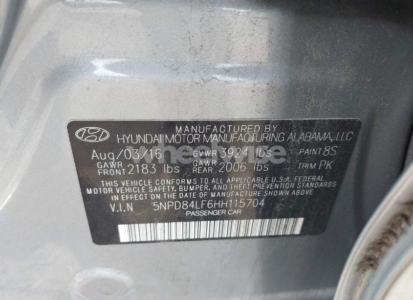 Photo 9 of 2017 Hyundai Elantra SE (VIN 5NPD84LF6HH115704)