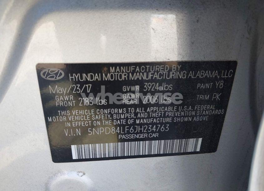 Photo 9 of 2018 Hyundai Elantra SEL (VIN 5NPD84LF6JH234763)