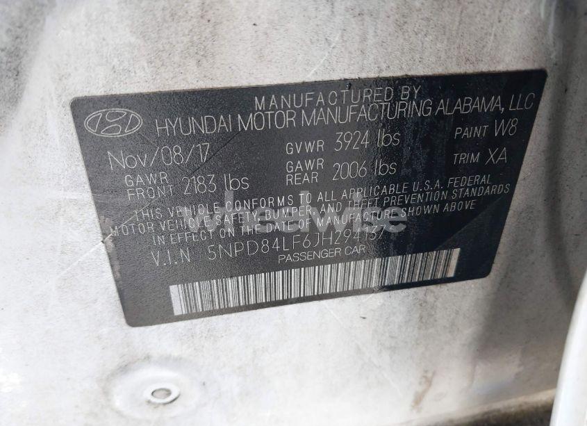 Photo 9 of 2018 Hyundai Elantra SEL (VIN 5NPD84LF6JH294137)