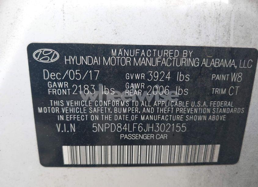 Photo 9 of 2018 Hyundai Elantra SEL (VIN 5NPD84LF6JH302155)