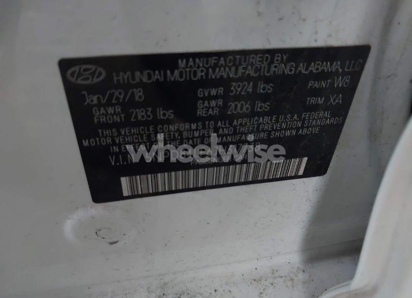 Photo 9 of 2018 Hyundai Elantra VALUE EDITION (VIN 5NPD84LF6JH317738)