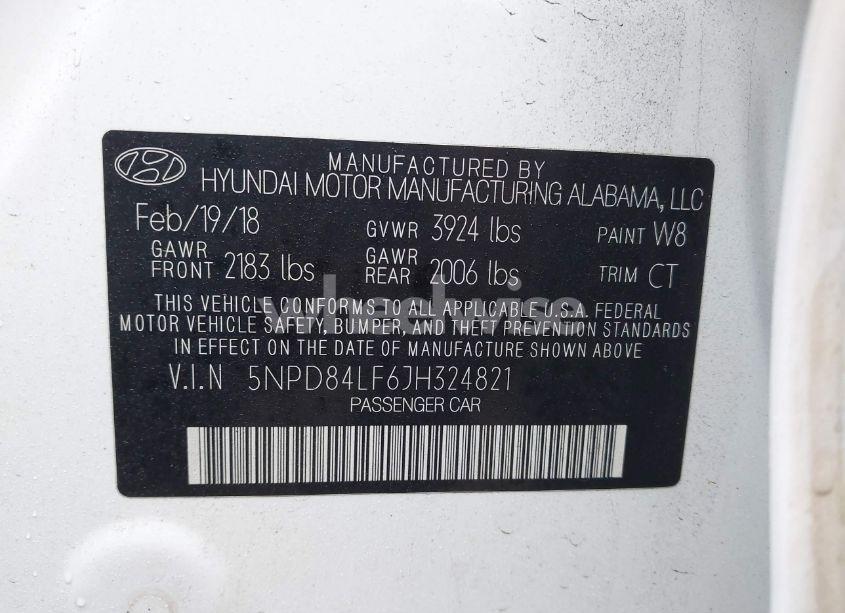 Photo 9 of 2018 Hyundai Elantra SEL (VIN 5NPD84LF6JH324821)
