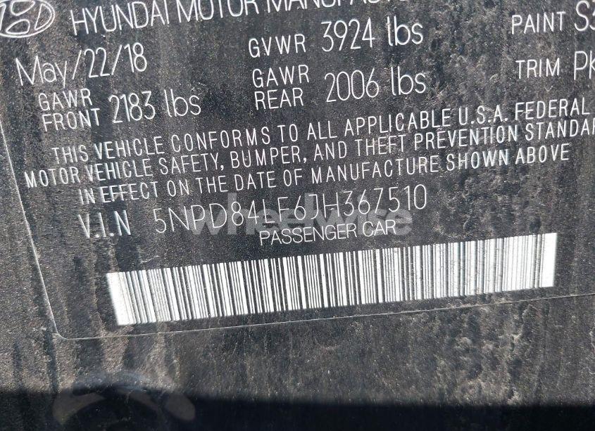 Photo 9 of 2018 Hyundai Elantra SEL (VIN 5NPD84LF6JH367510)