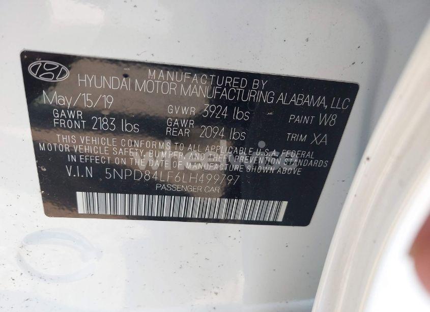 Photo 9 of 2020 Hyundai Elantra VALUE EDITION (VIN 5NPD84LF6LH499797)