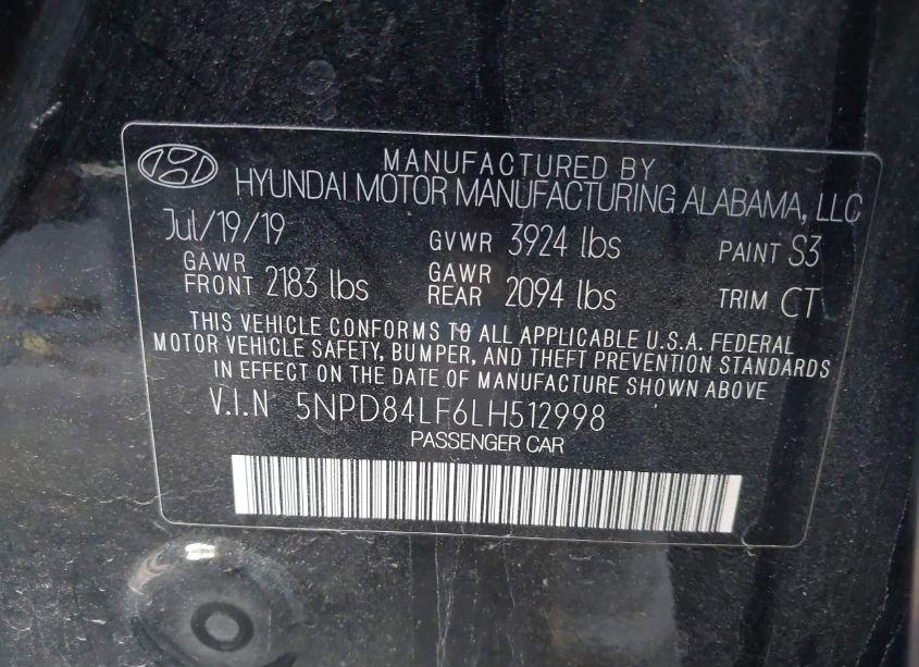 Photo 9 of 2020 Hyundai Elantra SEL (VIN 5NPD84LF6LH512998)