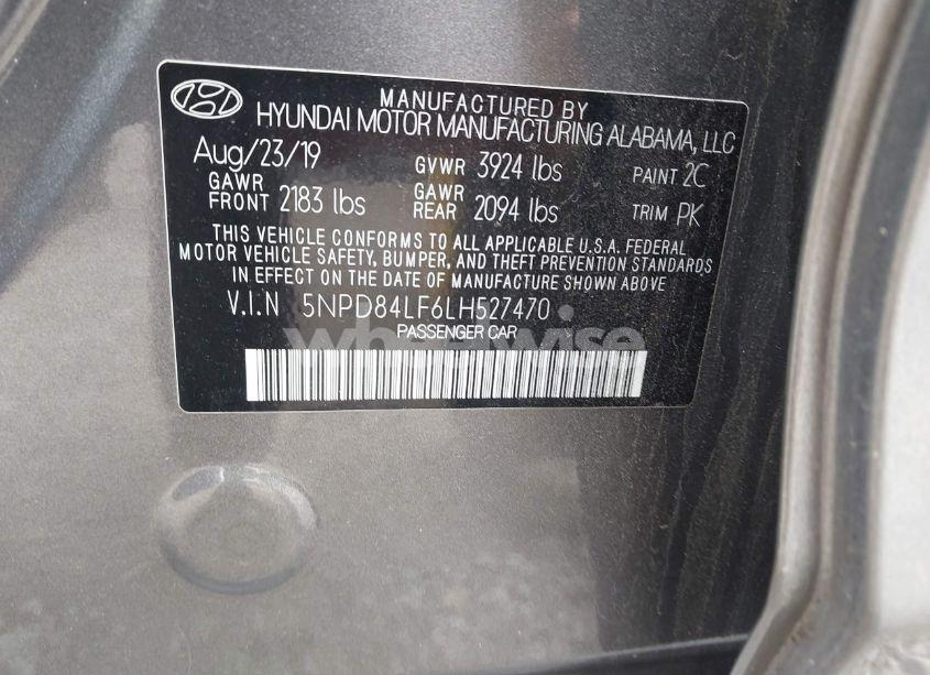 Photo 9 of 2020 Hyundai Elantra VALUE EDITION (VIN 5NPD84LF6LH527470)