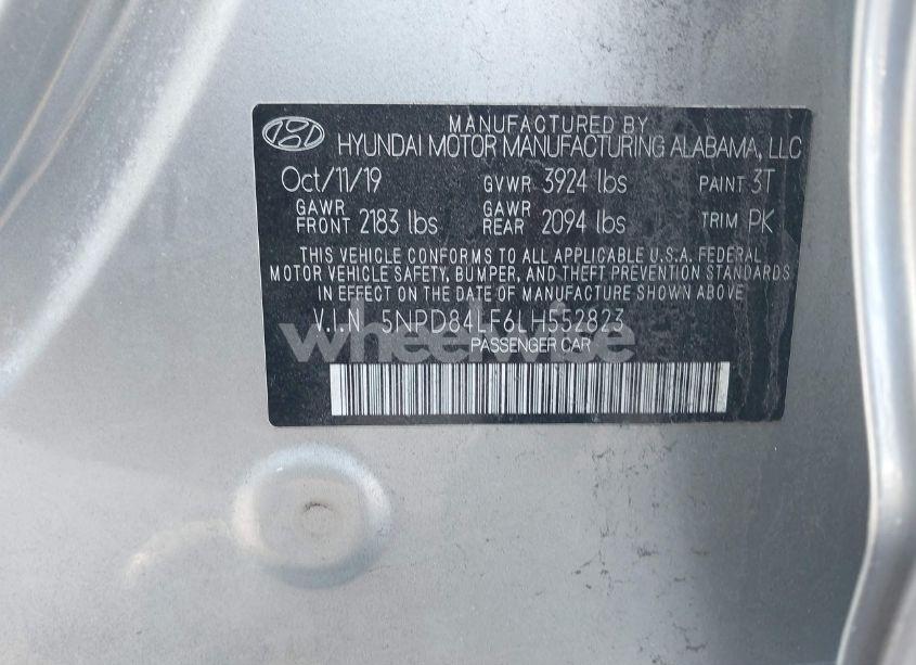 Photo 9 of 2020 Hyundai Elantra SEL (VIN 5NPD84LF6LH552823)