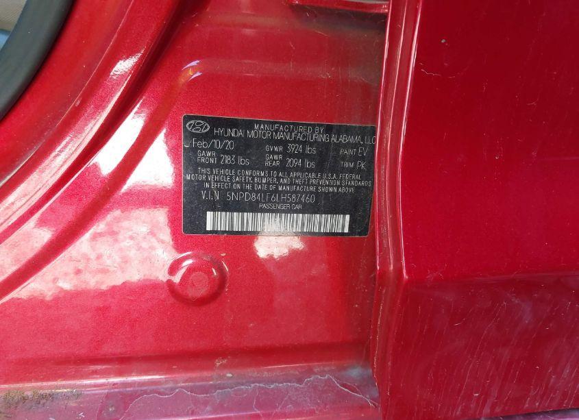 Photo 9 of 2020 Hyundai Elantra SEL (VIN 5NPD84LF6LH587460)