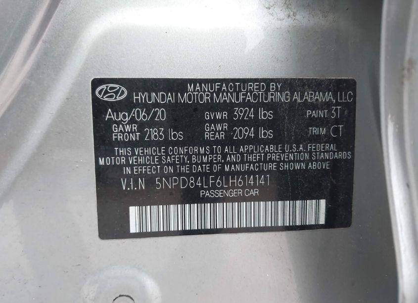 Photo 9 of 2020 Hyundai Elantra VALUE EDITION (VIN 5NPD84LF6LH614141)