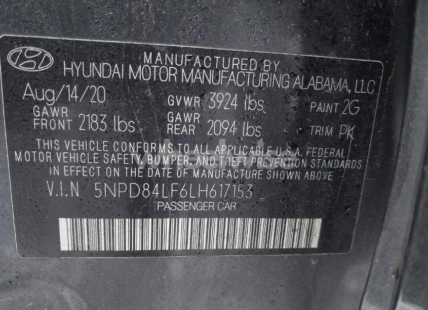 Photo 9 of 2020 Hyundai Elantra VALUE EDITION (VIN 5NPD84LF6LH617153)