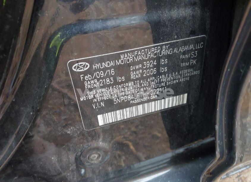 Photo 9 of 2017 Hyundai Elantra SE (VIN 5NPD84LF7HH022111)