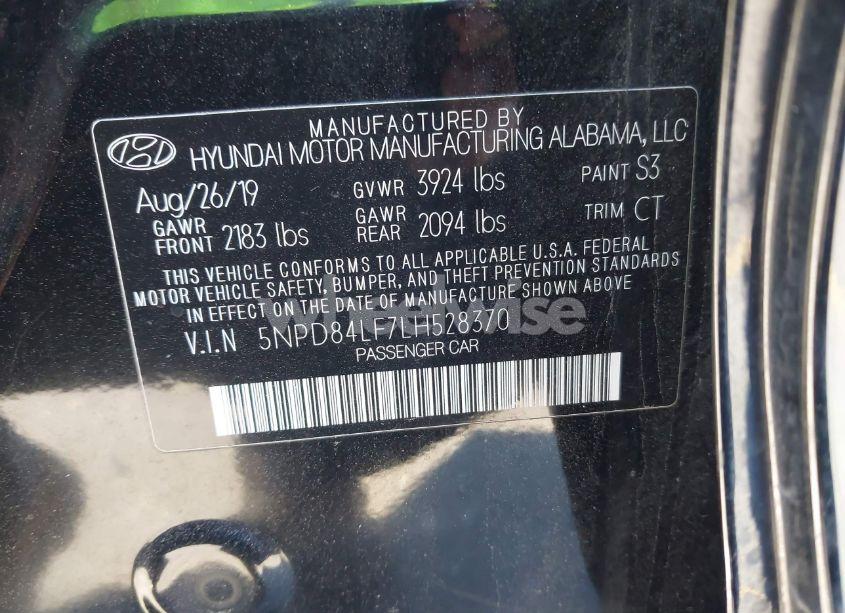 Photo 9 of 2020 Hyundai Elantra VALUE EDITION (VIN 5NPD84LF7LH528370)