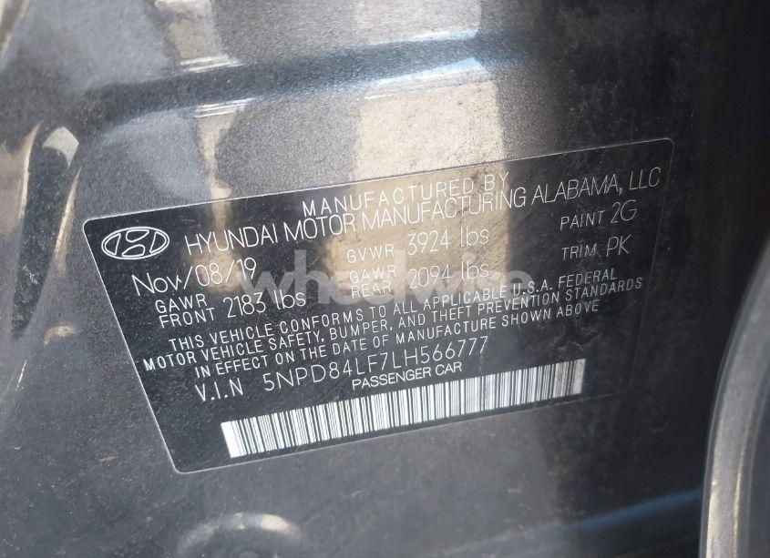 Photo 9 of 2020 Hyundai Elantra SEL (VIN 5NPD84LF7LH566777)