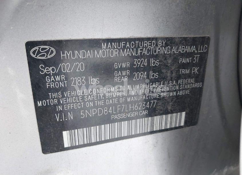 Photo 9 of 2020 Hyundai Elantra SEL (VIN 5NPD84LF7LH623477)