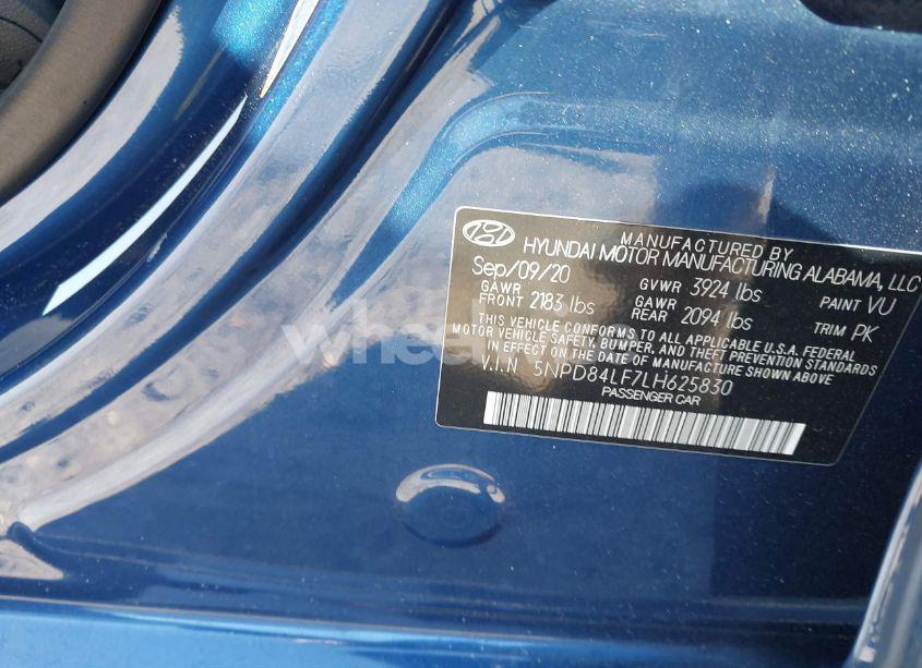 Photo 9 of 2020 Hyundai Elantra SEL (VIN 5NPD84LF7LH625830)