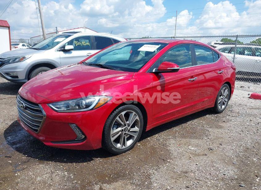 Photo 2 of 2017 Hyundai Elantra LIMITED (VIN 5NPD84LF8HH070796)