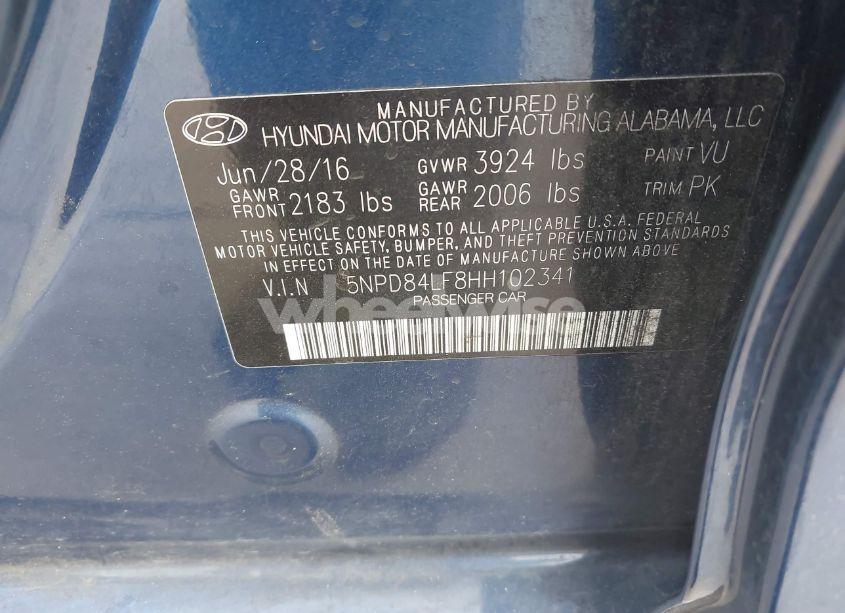 Photo 9 of 2017 Hyundai Elantra SE (VIN 5NPD84LF8HH102341)