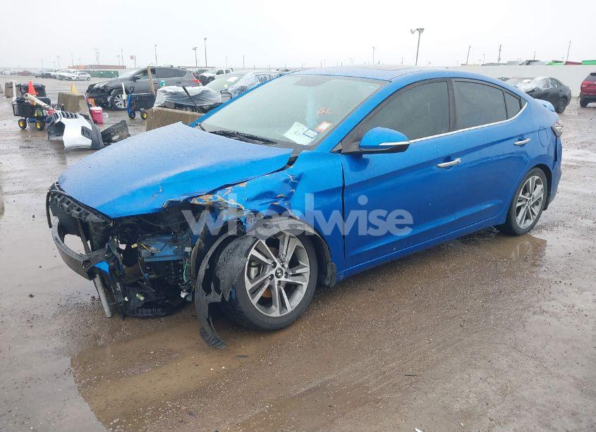 Photo 2 of 2017 Hyundai Elantra LIMITED (VIN 5NPD84LF8HH114876)